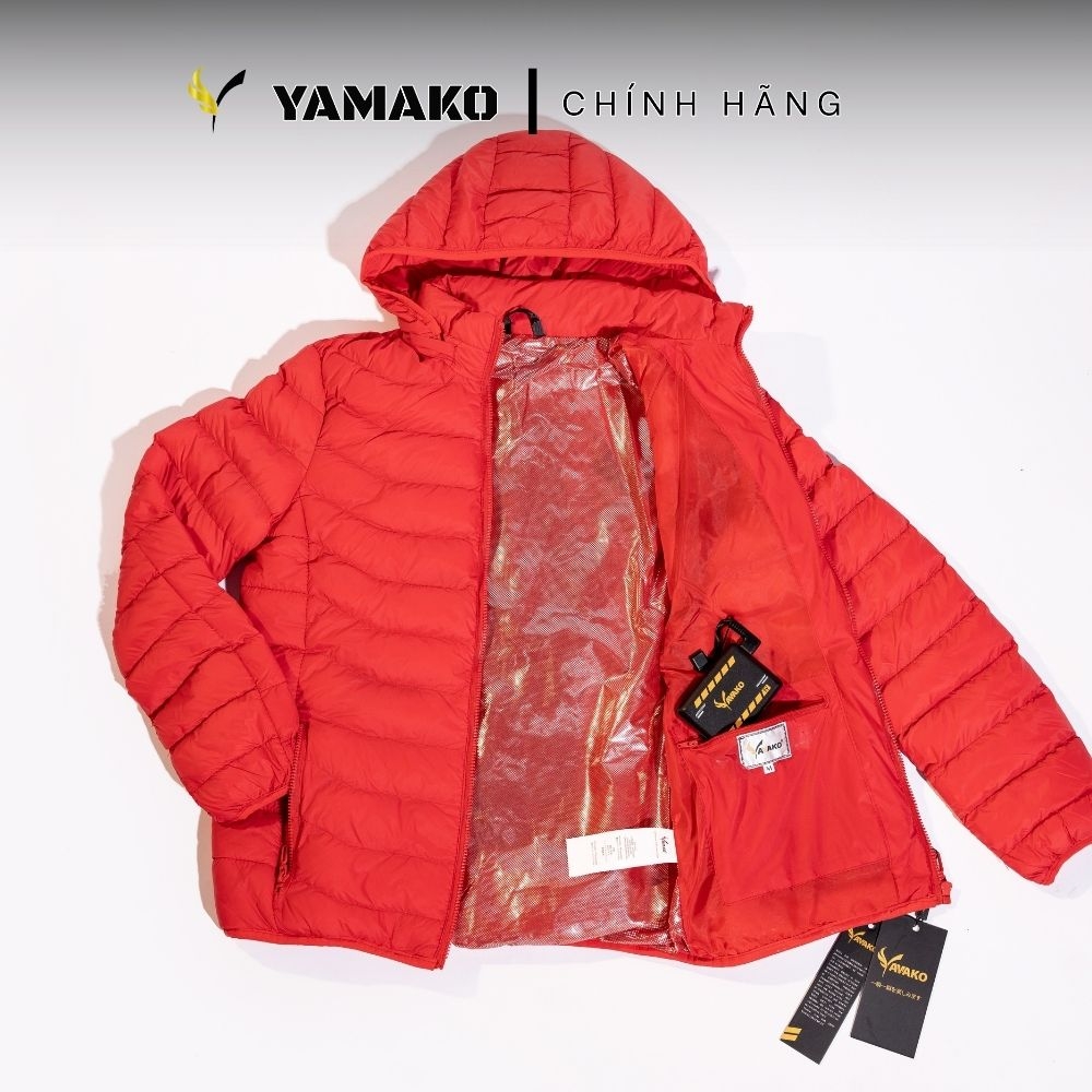Áo Sưởi ấm YAMAKO 7 vùng sưởi ấm Siêu Nhẹ Super Gentle màu Đỏ