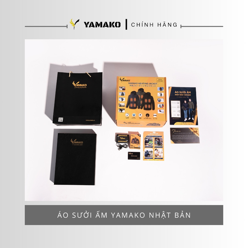 Áo Sưởi Ấm Ghile Super modern Yamako 21 Vùng Sưởi Nhiệt nhiều vùng sưởi nhất thị trường