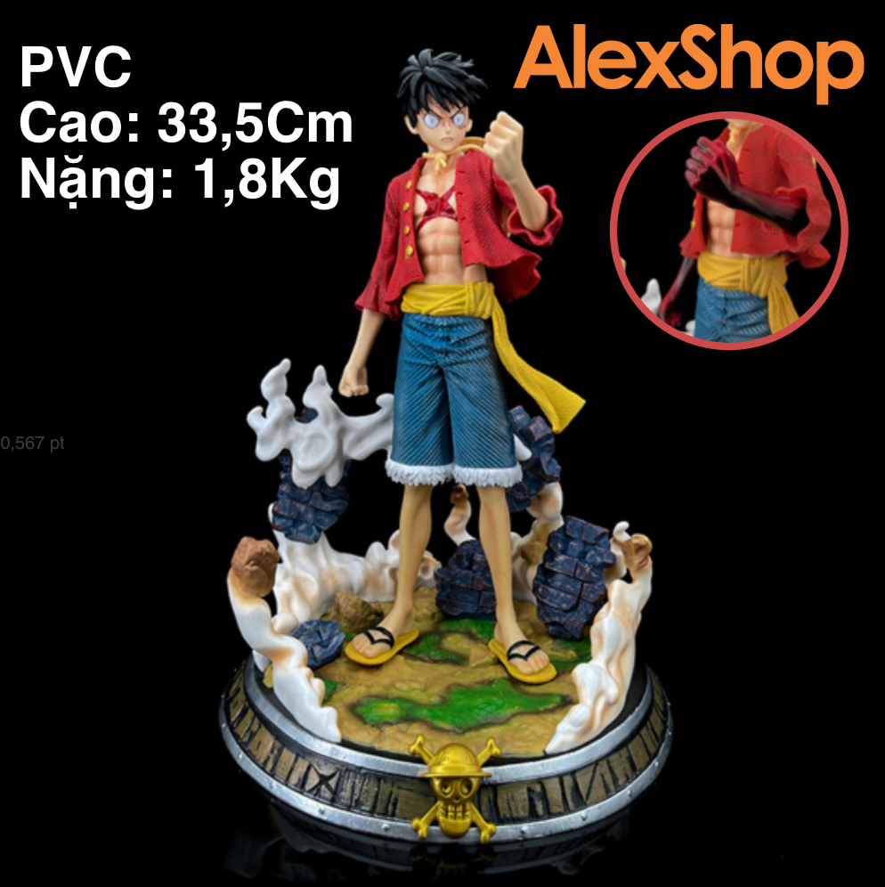 33Cm] Mô Hình Luffy Haki Vũ Trang | Alexshop.vn