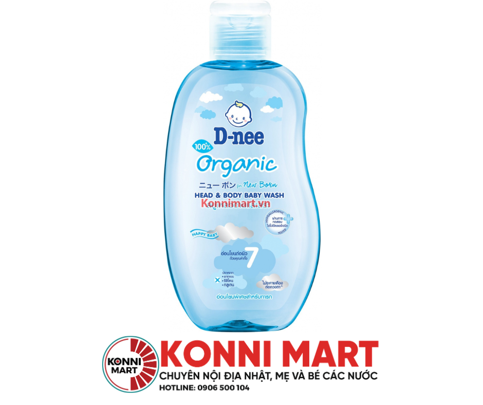 Tắm gội toàn thân trẻ em Kids D-nee 200ml/380ml (dành cho trẻ dưới 3 tuổi)