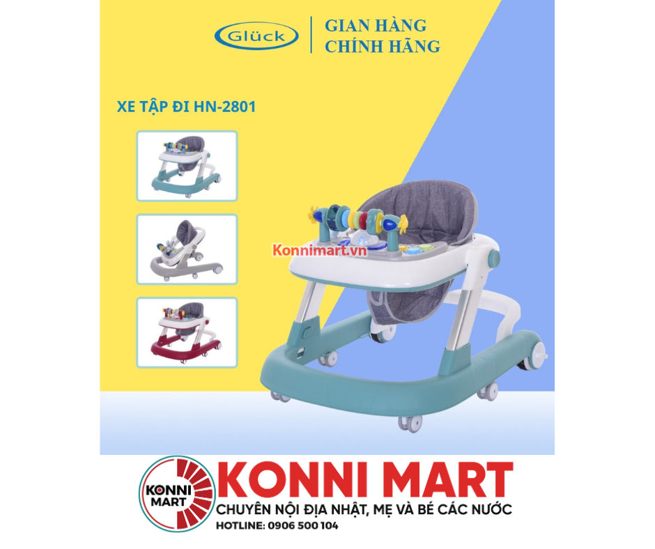 Xe tròn tập đi Gluck HN 2801