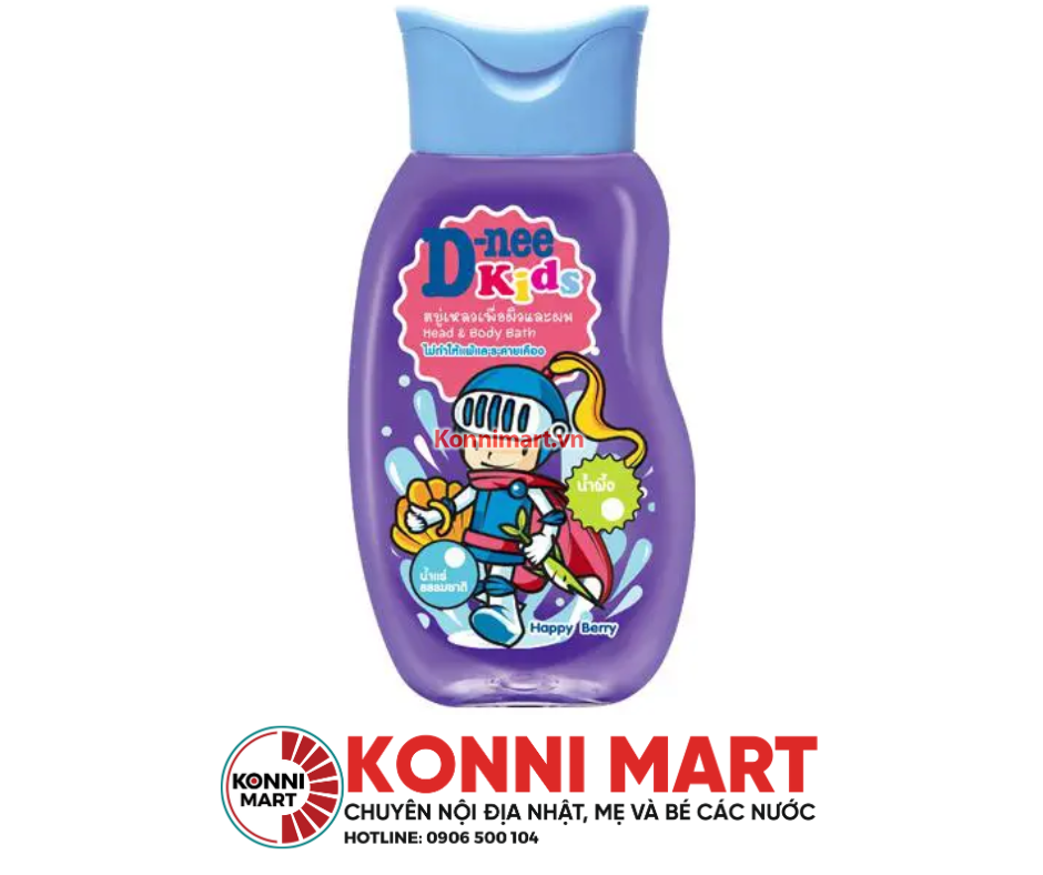 Tắm gội toàn thân trẻ em Kids D-nee 200ml (dành cho trẻ trên 3 tuổi)