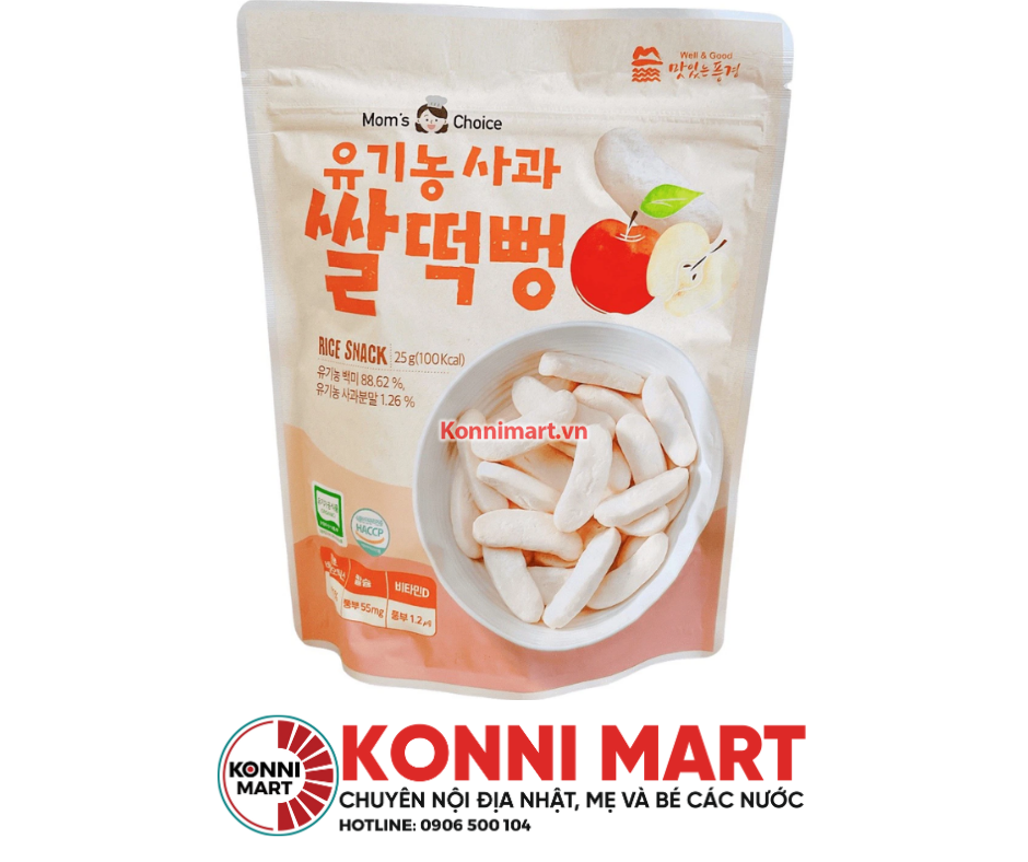 Bánh Gạo Ăn Dặm Hữu Cơ Mom's Choice Hàn Quốc