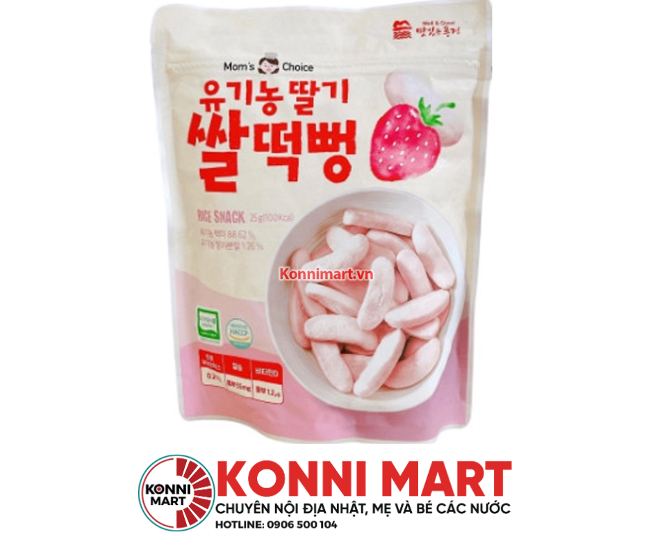 Bánh Gạo Ăn Dặm Hữu Cơ Mom's Choice Hàn Quốc