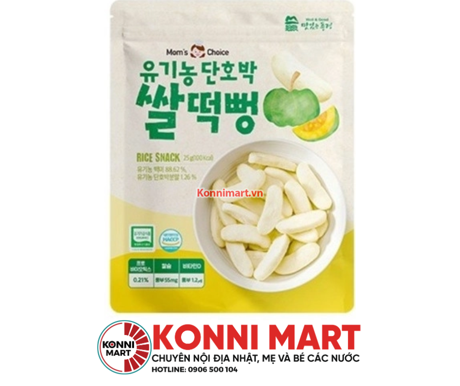 Bánh Gạo Ăn Dặm Hữu Cơ Mom's Choice Hàn Quốc