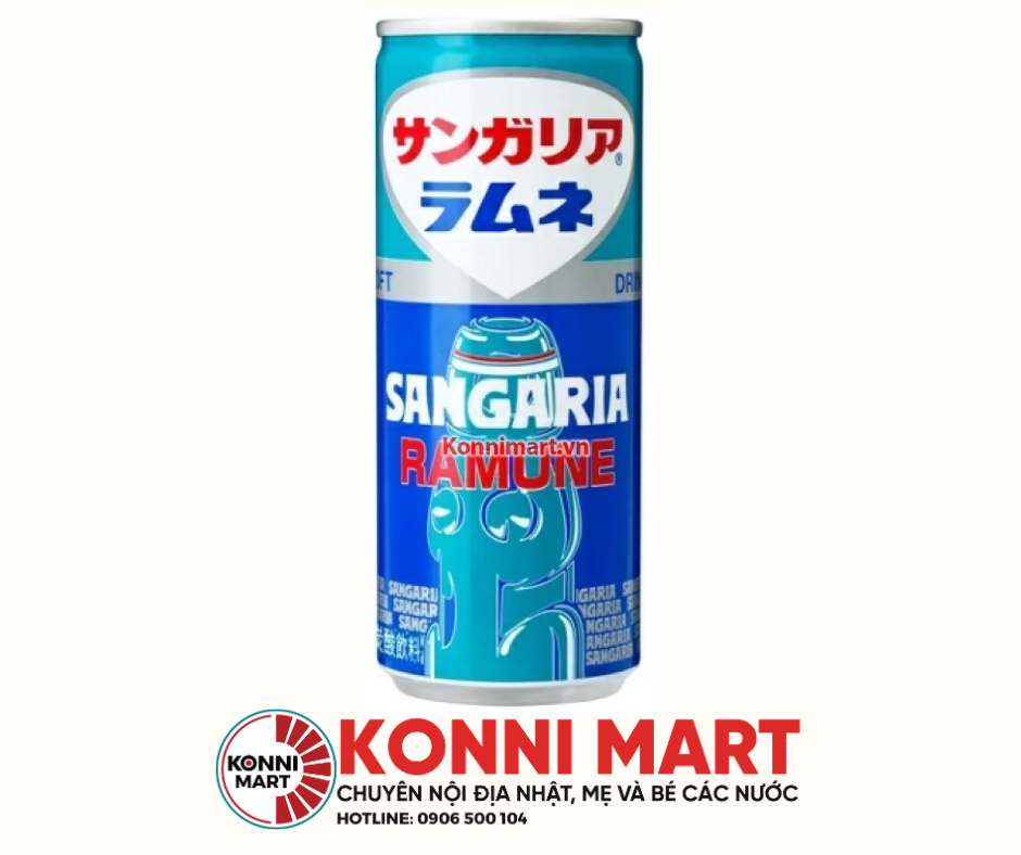 Nước giải khát soda Sangaria Hokkatte 4 vị Nhật Bản 250g