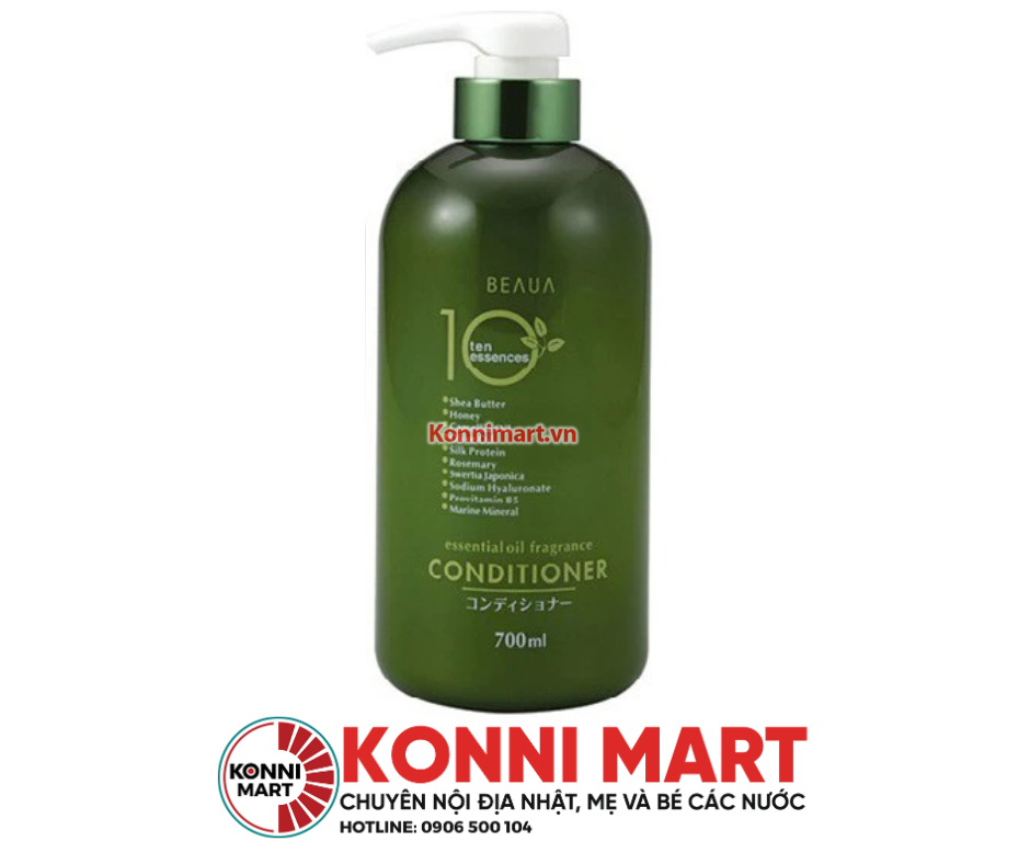 Bộ gội xả Kumano 10 loại tinh chất thảo dược 700ml