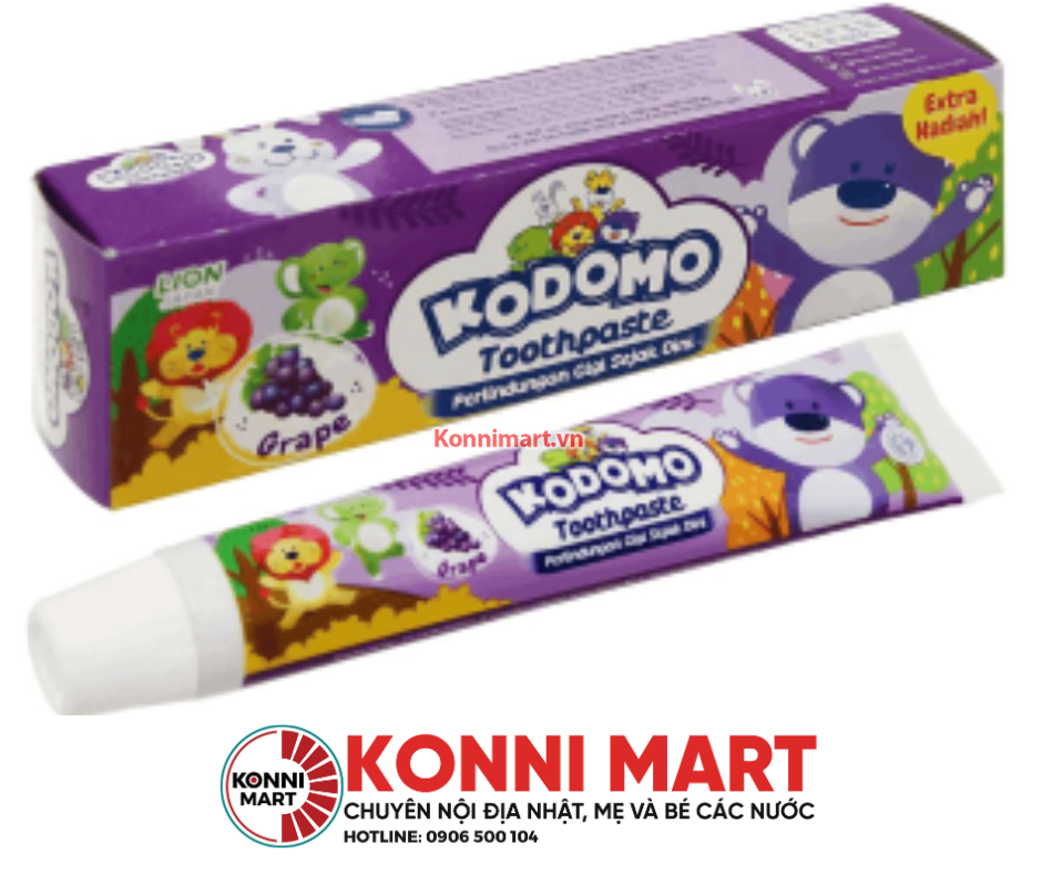Kem đánh răng Kodomo bé từ 2 tuổi