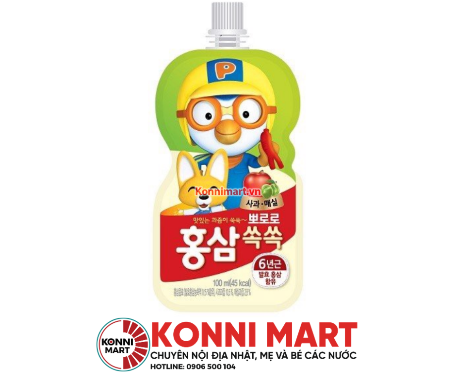 Nước Hồng Sâm Pororo Hàn Quốc