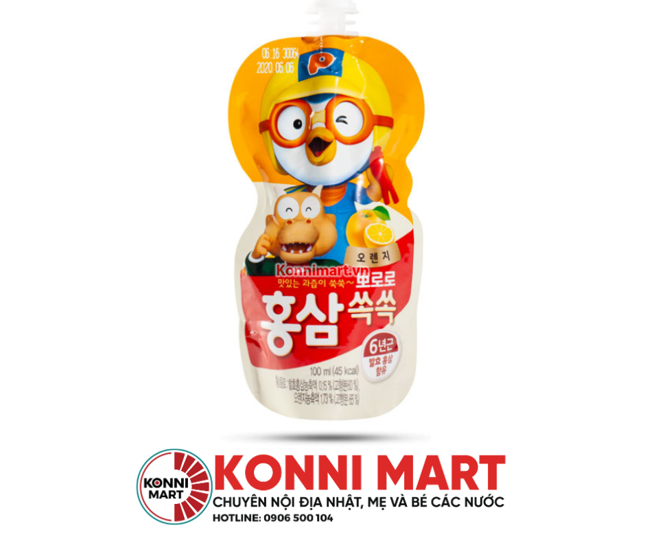 Nước Hồng Sâm Pororo Hàn Quốc