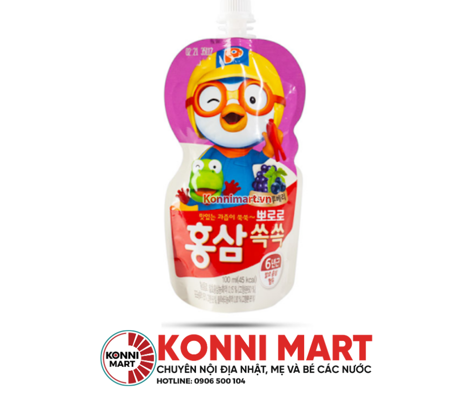 Nước Hồng Sâm Pororo Hàn Quốc