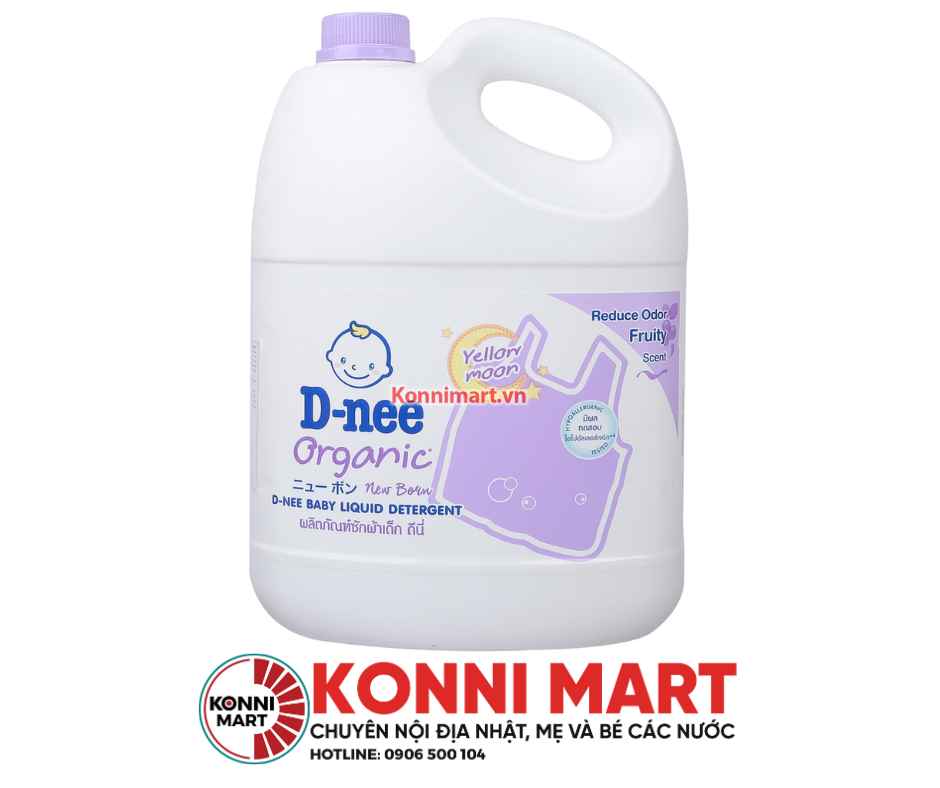 Nước giặt xả vải Dnee 3000ml màu xanh, tím, hồng