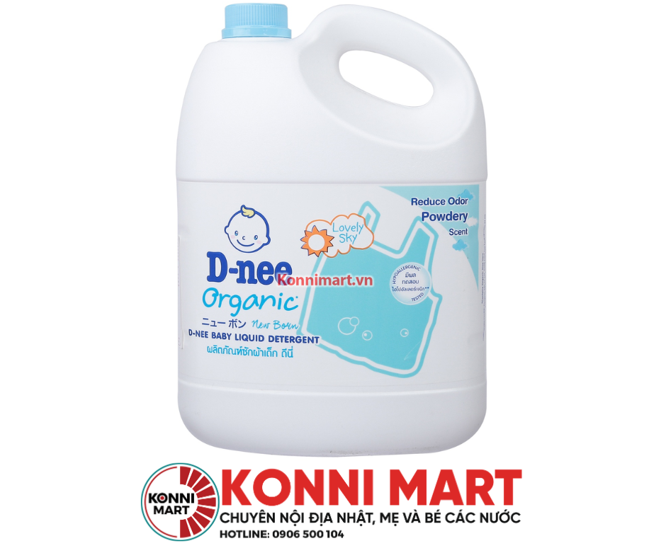 Nước giặt xả vải Dnee 3000ml màu xanh, tím, hồng