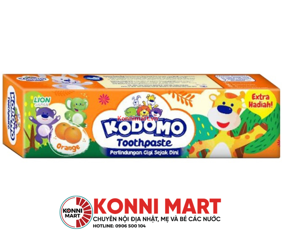 Kem đánh răng Kodomo bé từ 2 tuổi