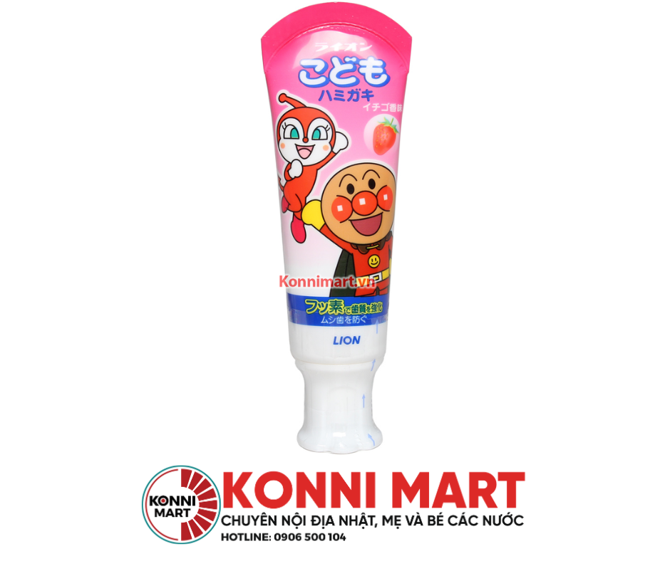 Kem đánh răng LION 40g bé từ 1y+