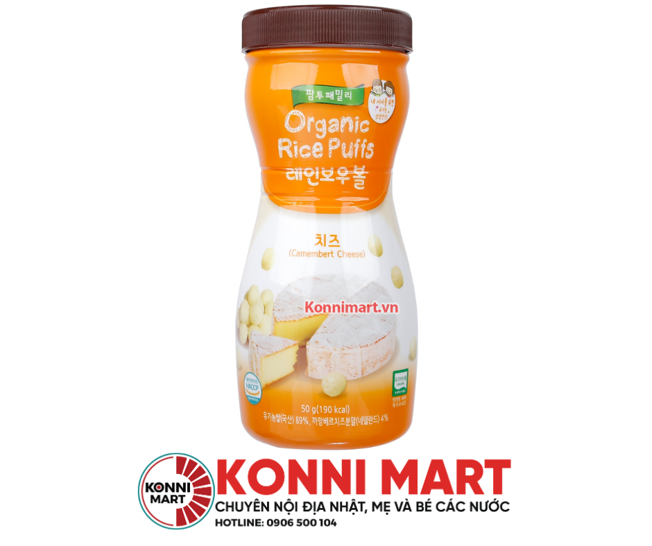 Bánh gạo hữu cơ Farm 6m+ Hàn Quốc