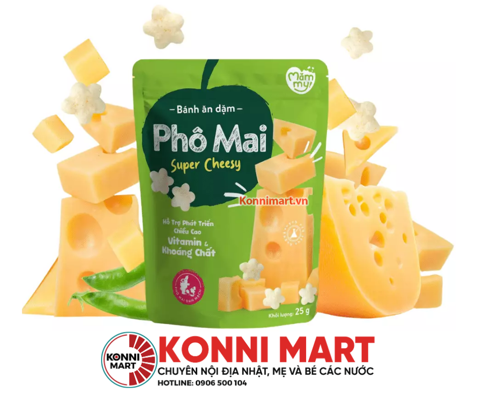 Bánh ăn dặm Mămmy cho bé từ 6 tháng Mămmy dạng que và dạng vòng