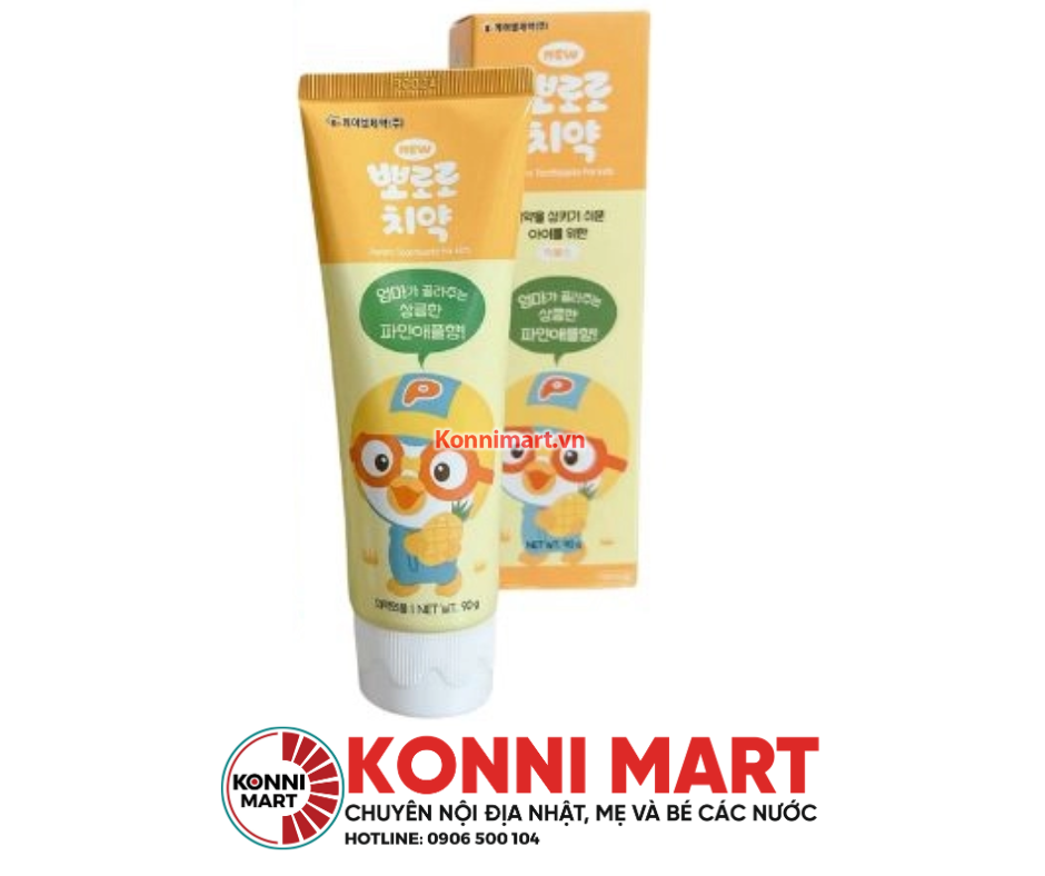 Kem đánh răng Pororo cho bé từ 2 tuổi