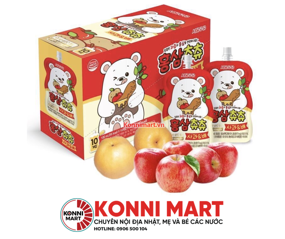 Nước hồng sâm Chuchu Hàn 100ml