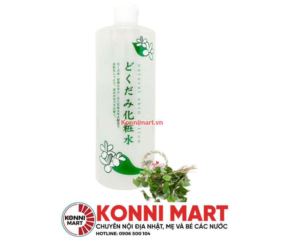 Nước Hoa Hồng Chiết Xuất Diếp Cá, Tía Tô Chinoshio Natural Skin Lotion 500ml