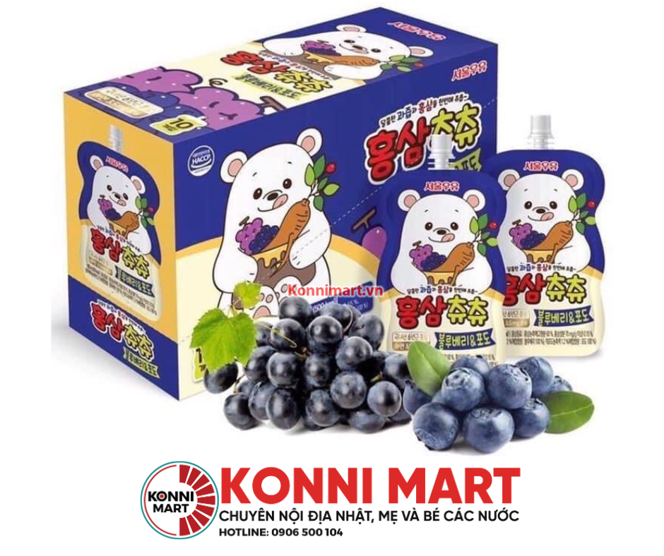 Nước hồng sâm Chuchu Hàn 100ml