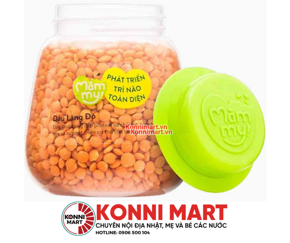Đậu hạt hữu cơ cho bé ăn dặm Mămmy: Đậu lăng đỏ, đậu gà, kiều mạch, diêm mạch, hạt chia, kê nếp cho bé từ 6 tháng tuổi
