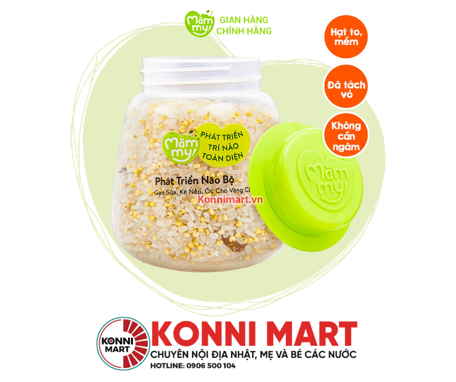 Hạt mix sẵn Mămmy nấu cháo bổ sung chất dinh dưỡng cho bé ăn dặm trên 6 tháng,