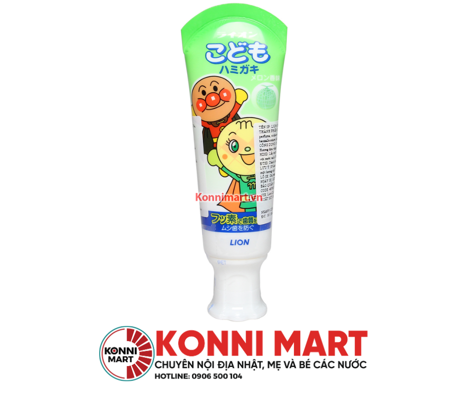 Kem đánh răng LION 40g bé từ 1y+