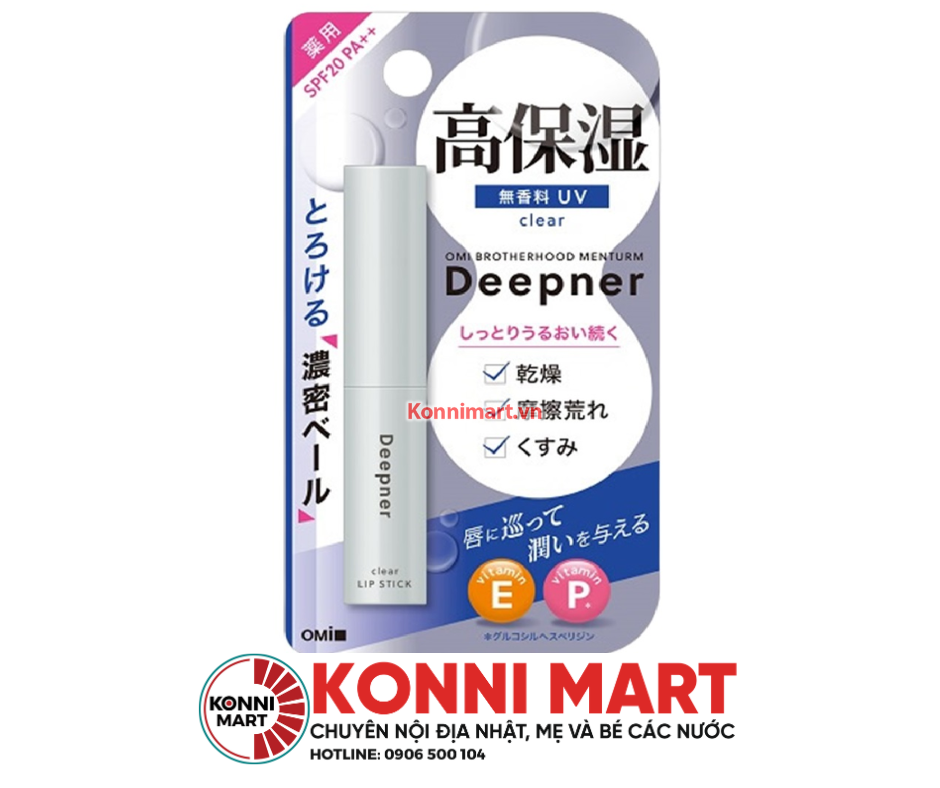 Son Dưỡng Ẩm Lâu Omi Deepner Chống Nắng SPF20 PA++