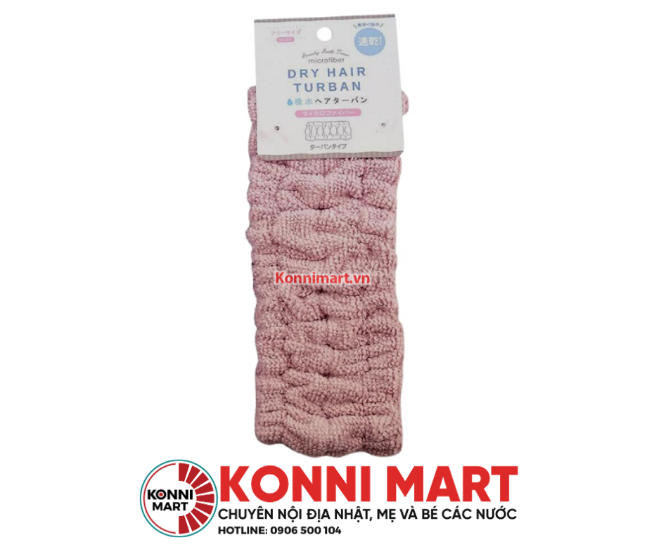 Băng đô rửa mặt đơn giản phong cách Nhật bản Dry Hair Turban free size
