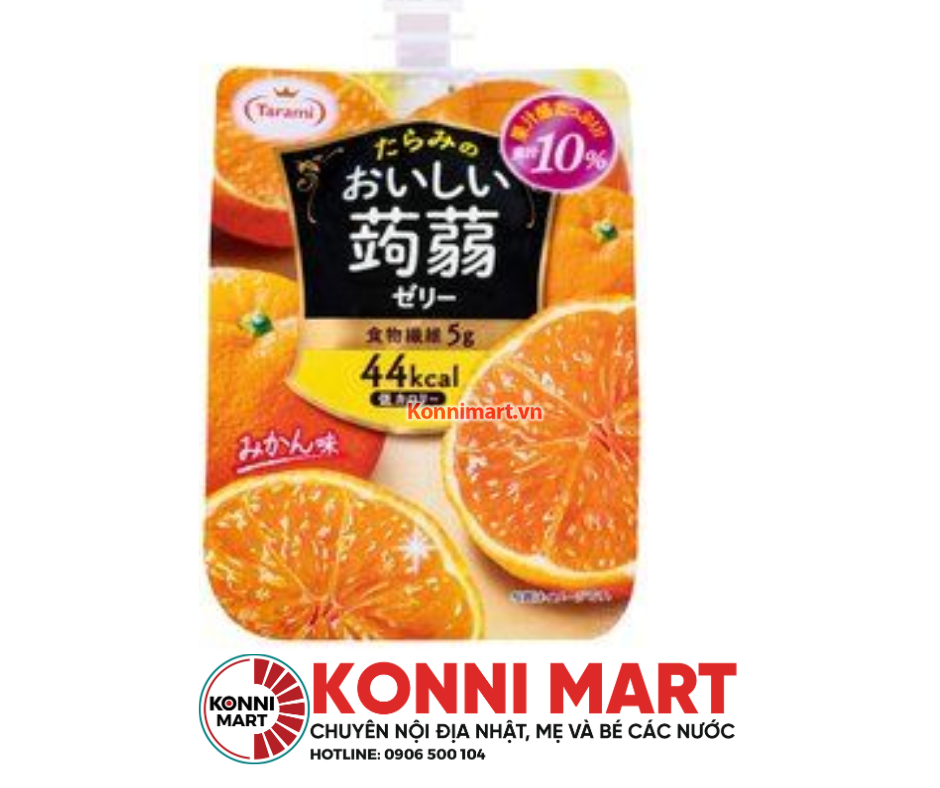 Thạch trái cây konnyaku Tarami vị trái cây 150g (nhiều vị)