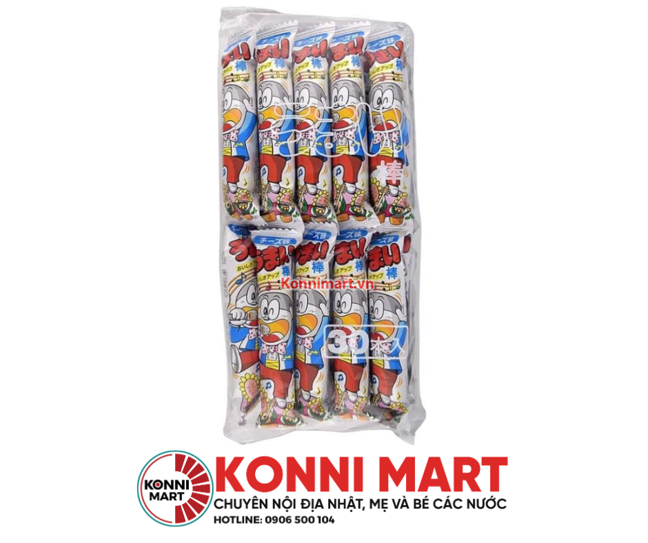 Bánh Que Bắp Umaibo Yaokin Nhật Bản, Gói 30 Que X 6G