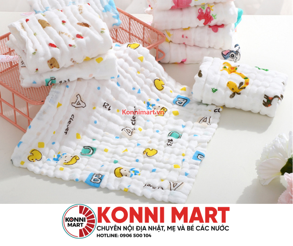 Khăn sữa Manny 6 lớp-gói 5 cái