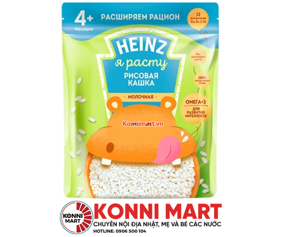 Bột ăn dặm Heinz của Nga nhiều vị (4M+)
