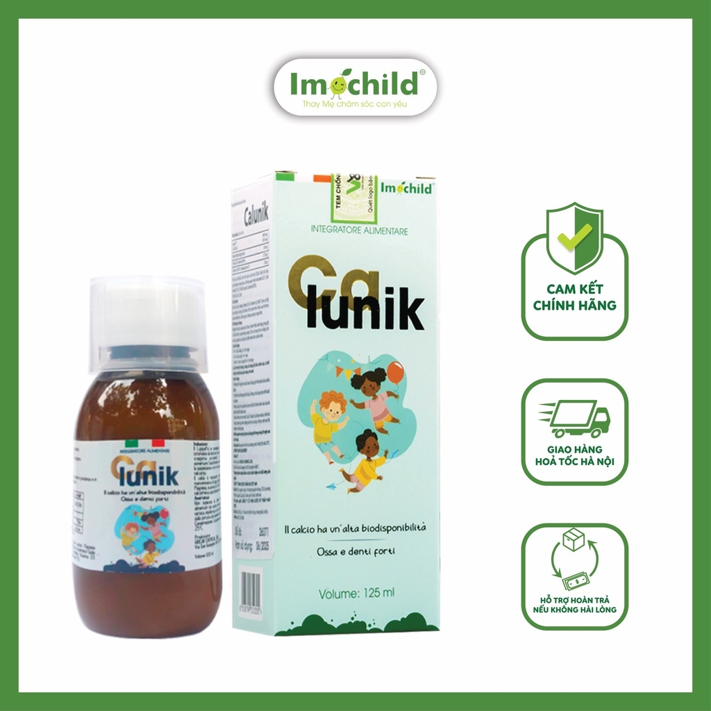 Siro Bổ Sung Canxi Calunik Imochild 125ml