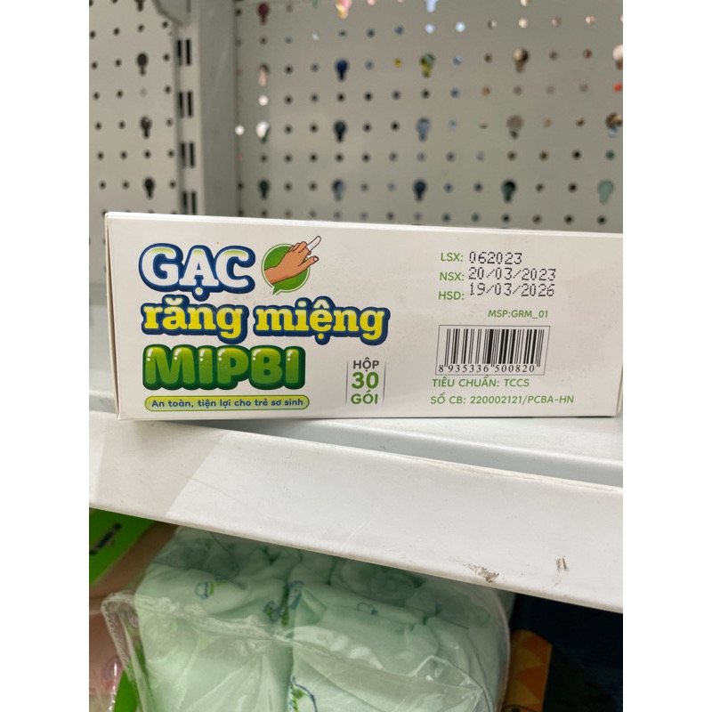 Gạc răng miệng Mipbi (hộp 30 gói)