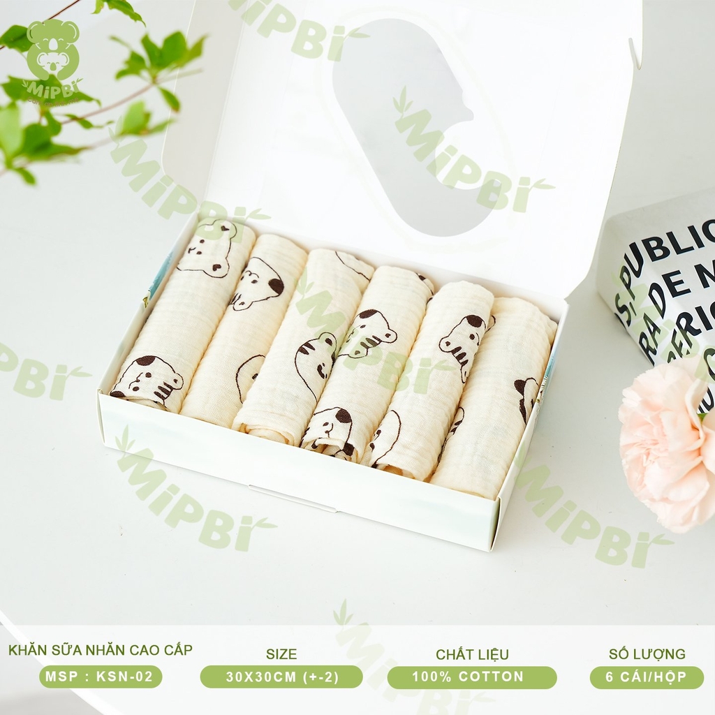 KHĂN SỮA NHĂN MIPBI CAO CẤP