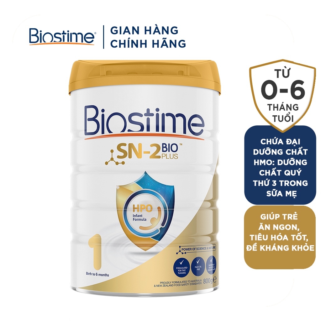 *Sữa Biostime SN-2 Bio Plus HPO số 1 (800g) cho trẻ 0-6m