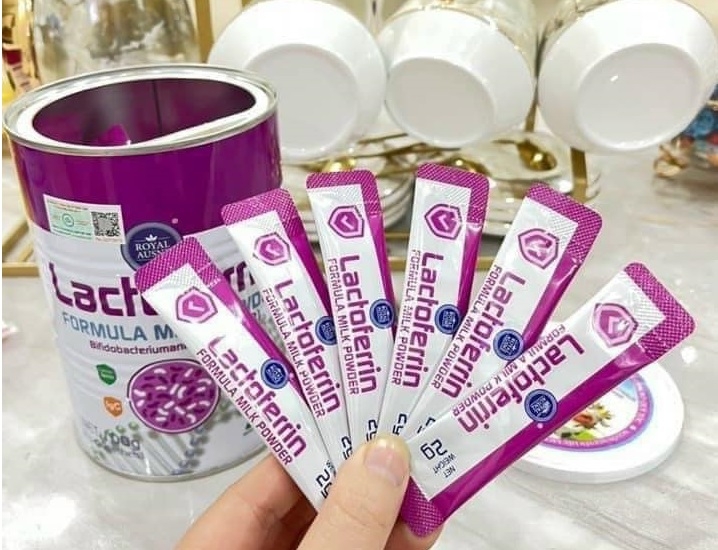 * Sữa miễn dịch Lactoferrin Hồng 50 gói x2g 9344314000624