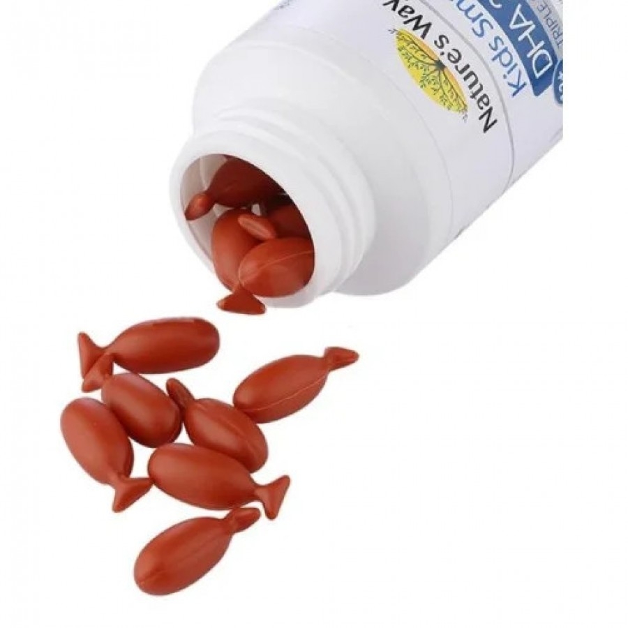 Lọ 50 Viên nang mềm Nature'sWay Kids Smart Bursts DHA 300mg Triple Strength 3154807056742