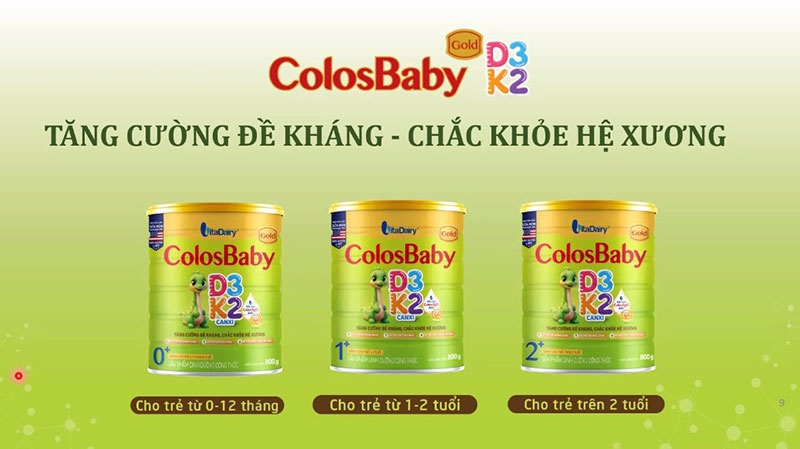 Sữa ColosBaby D3K2 số 0+ 800G (trẻ 0-12 tháng) 8936170701862