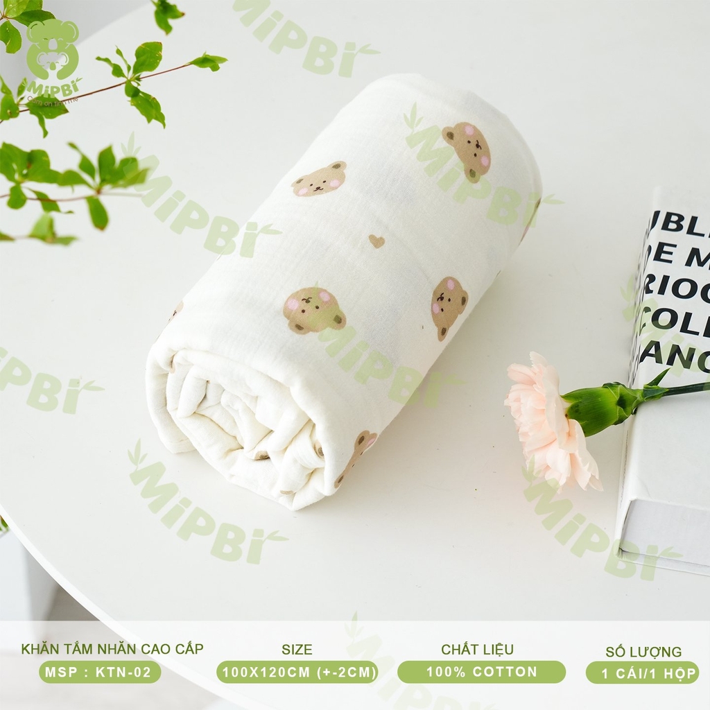 KHĂN TẮM MIPBI NHĂN CAO CẤP 4 LỚP KTN02