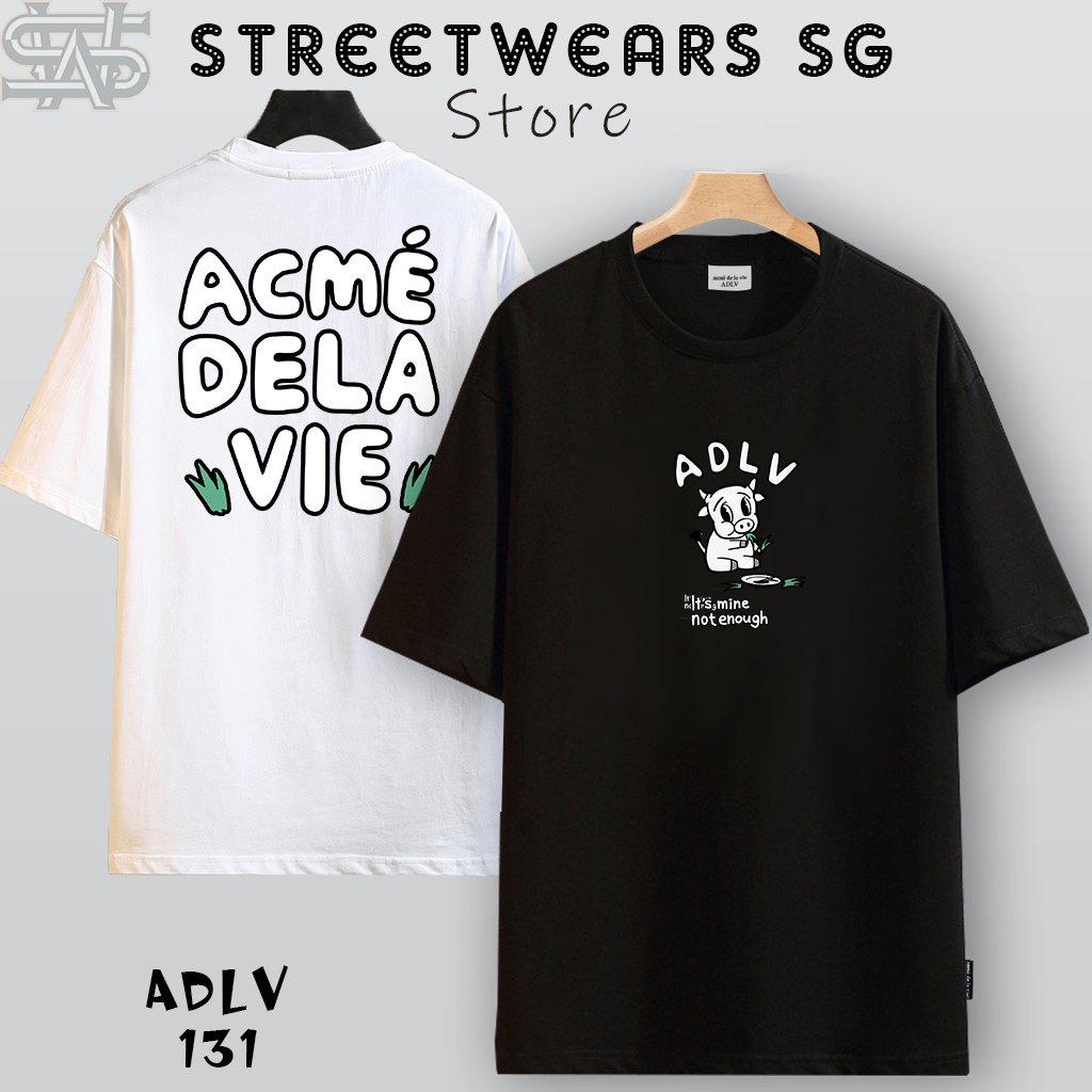 Áo thun ADLV Con Bò Gặm Cỏ Print Short-Sleeve T-Shirt ADLV-131