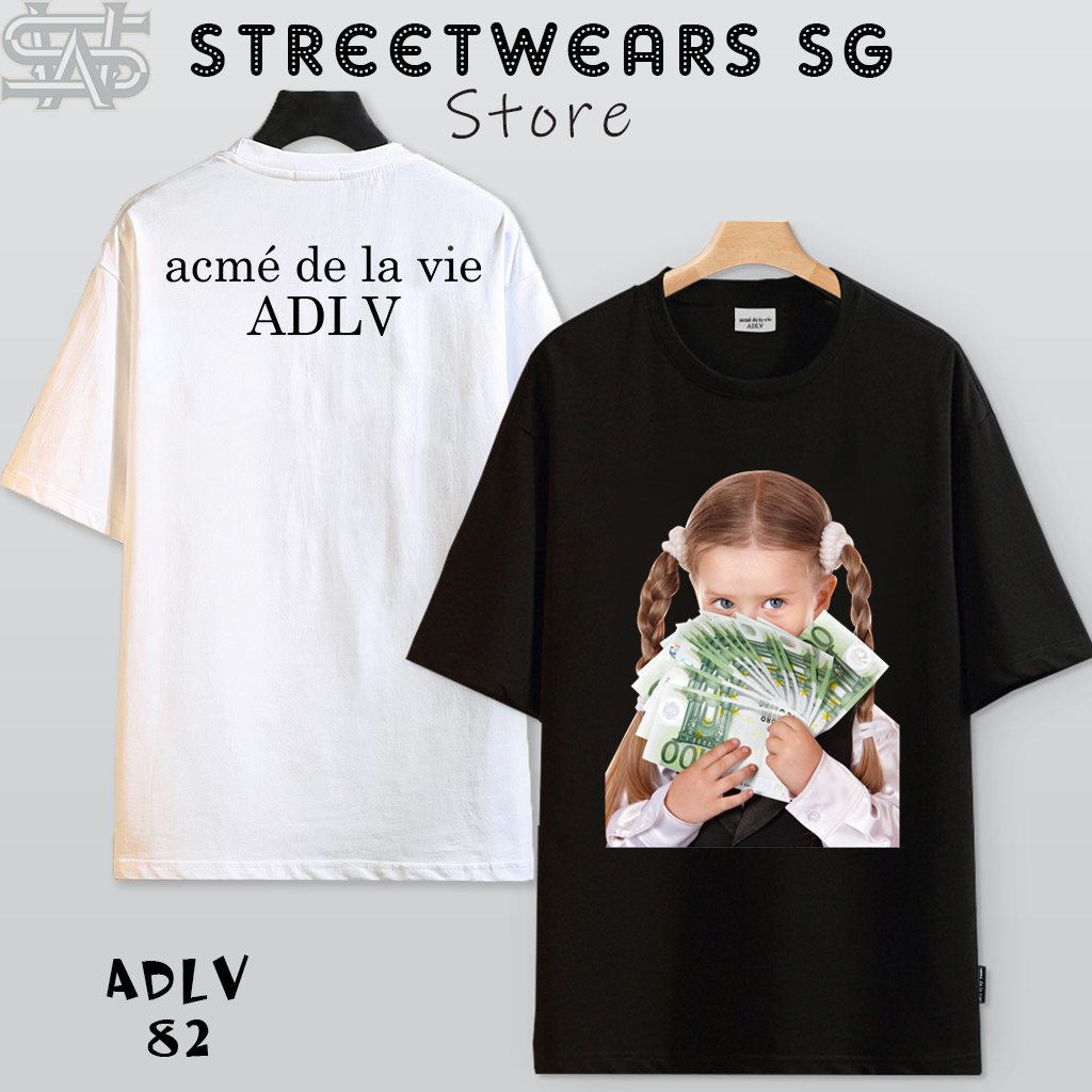 Áo thun ADLV Bé Gái Cầm Tiền Print Short-Sleeve T-Shirt ADLV-82
