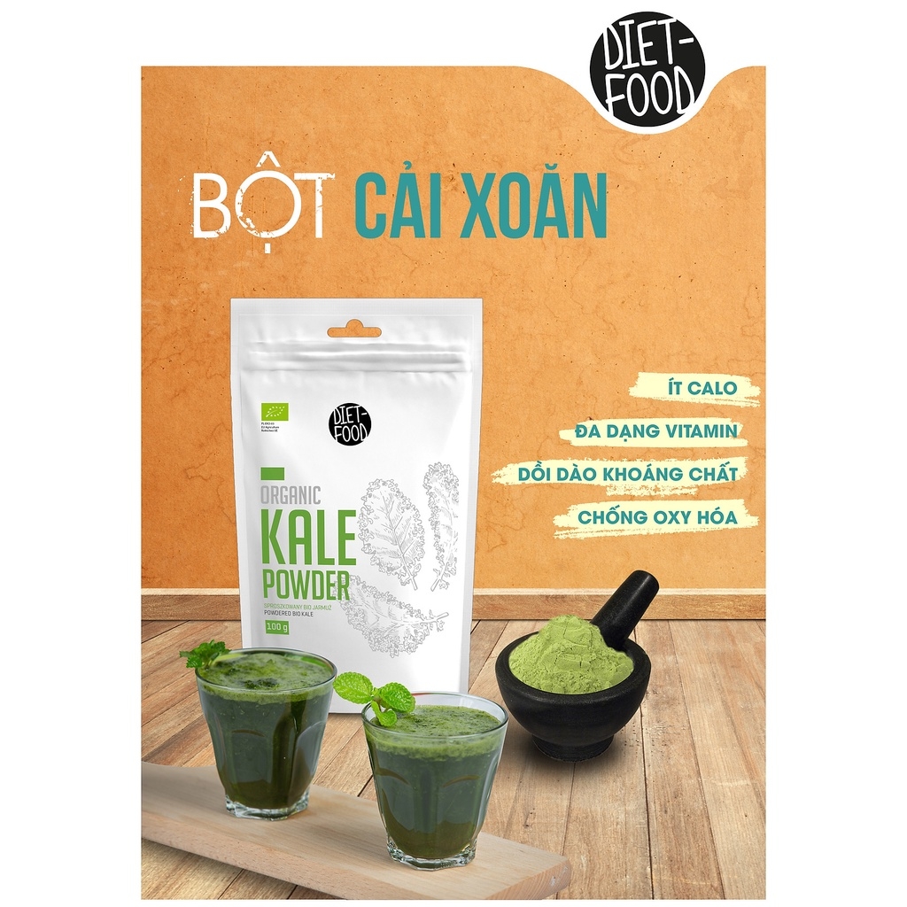 BỘT CẢI KALE HỮU CƠ DIETFOOD