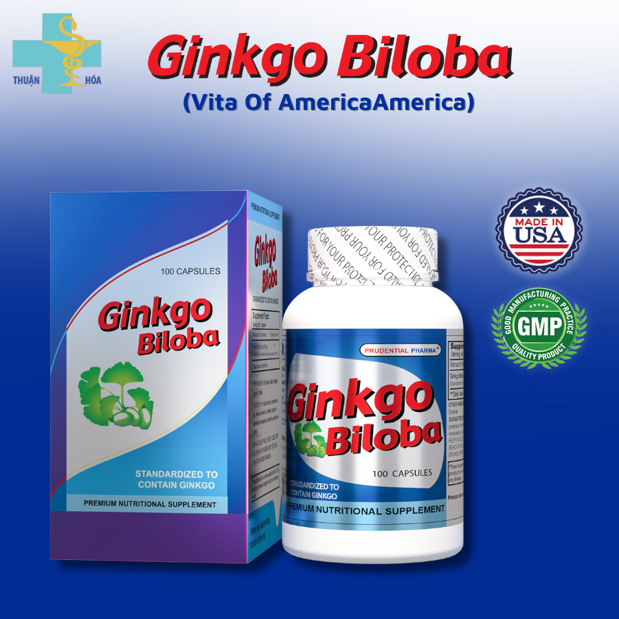 viên uống bảo vệ sức khỏe, hoạt huyết, tăng cường lưu thông máu lên não Ginkgo Biloba