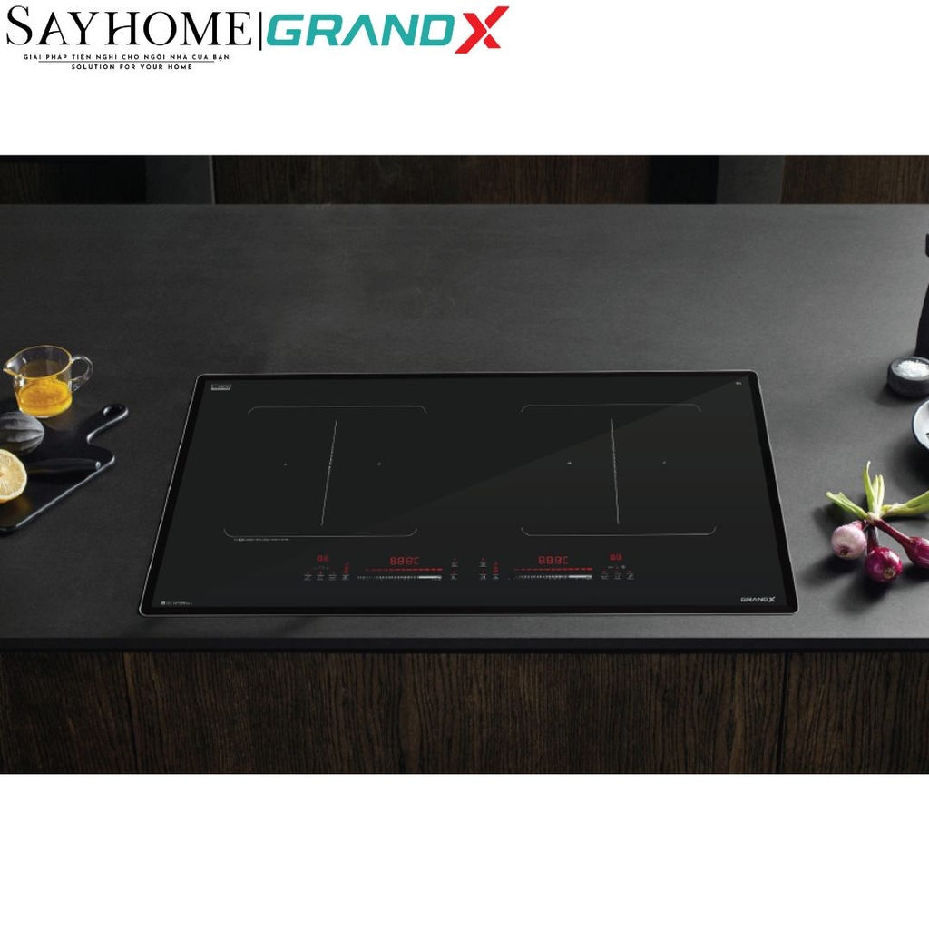 Bếp từ đôi chống xước GRANDX GX IH785 TITAN seri 7 - Bảo hành chính hãng 4 năm