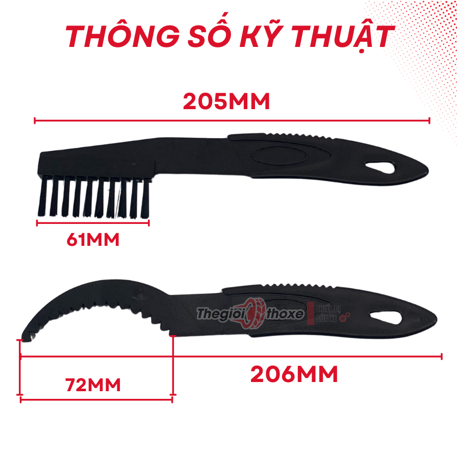 Bộ cọ vệ sinh xên líp xe đạp