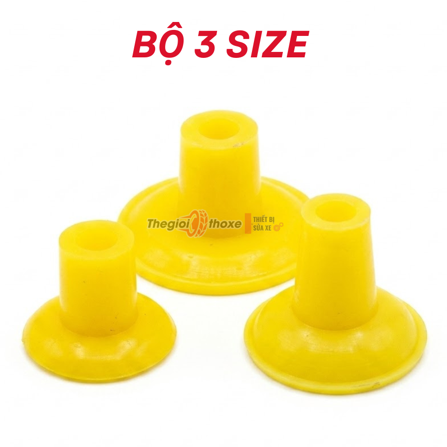 Núm cao su gắn máy rà xupap (3 size)