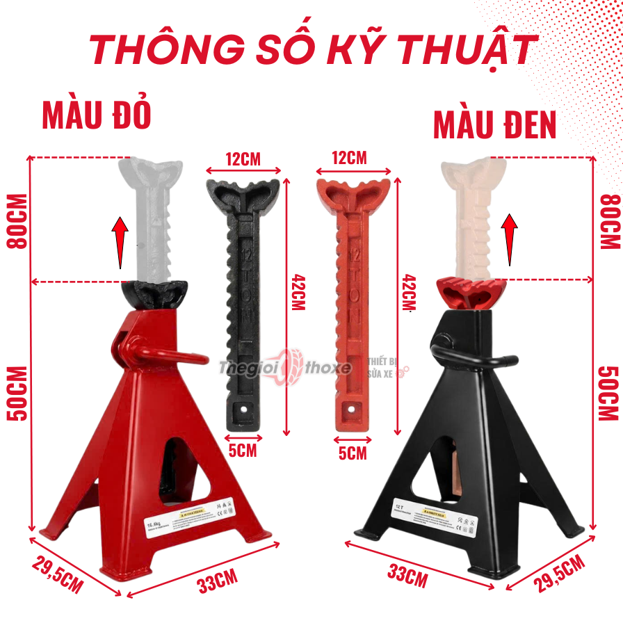 Mễ Kê Jack Stand 12 Ton